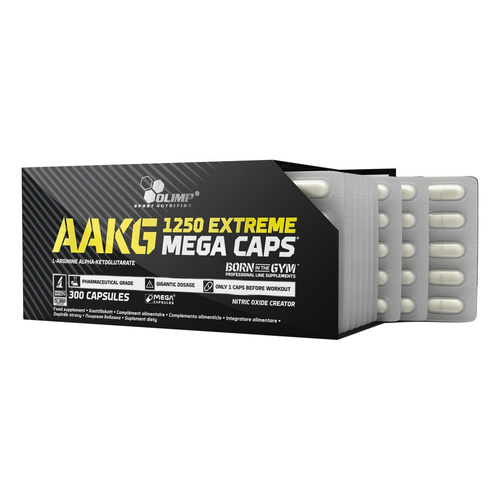 Olimp Nutrition AAKG Extreme Mega Caps with 1250 mg of Arginine for Men 300 Caps