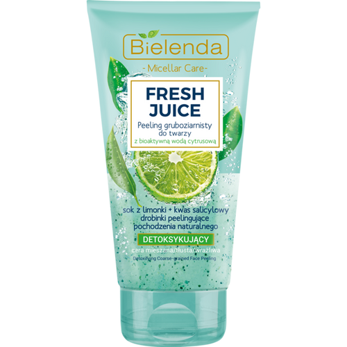 Bielenda Fresh Juice Detoxyfying Coarse-Grinded Lime Face Scrub 150g