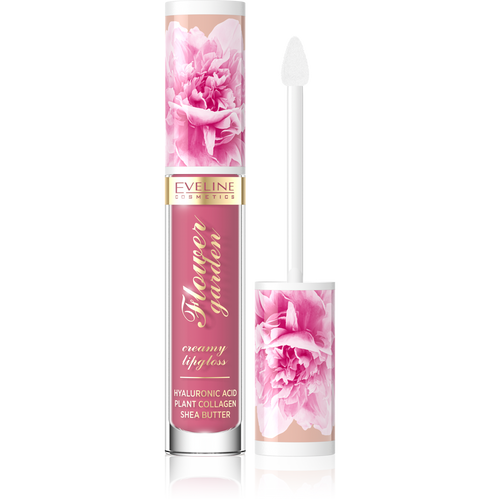 Eveline Flower Garden Creamy Lip Gloss No.03 Magnolia Charm Vegan 4.5ml