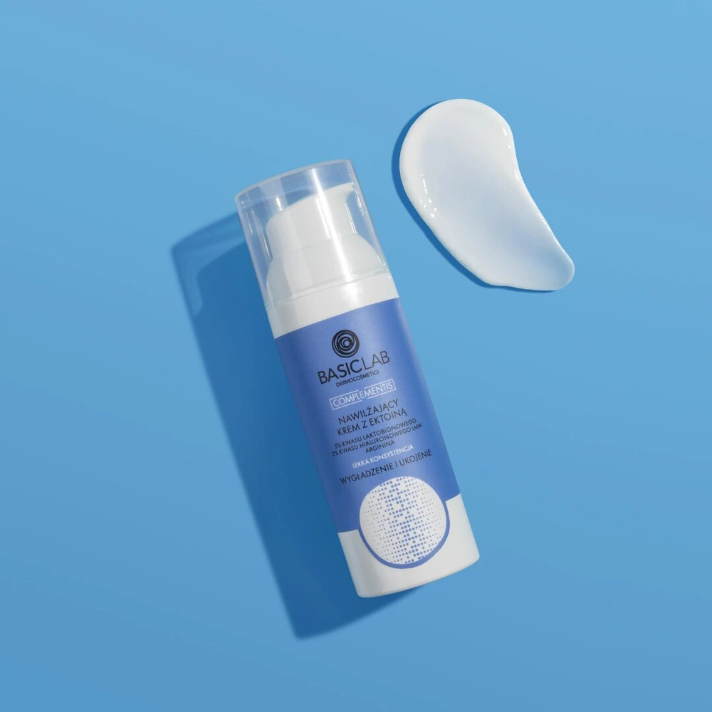 BasicLab Complementis Moisturizing Cream with Ectoine Light Consistency Smoothing and Soothing for Day and Night 50ml