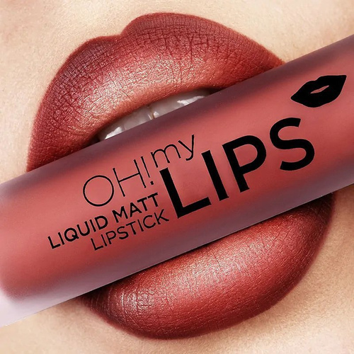 Eveline Oh My Lips Matt Liquid Lipstick and Pencil No. 16 Extraordinary Red 1 Piece