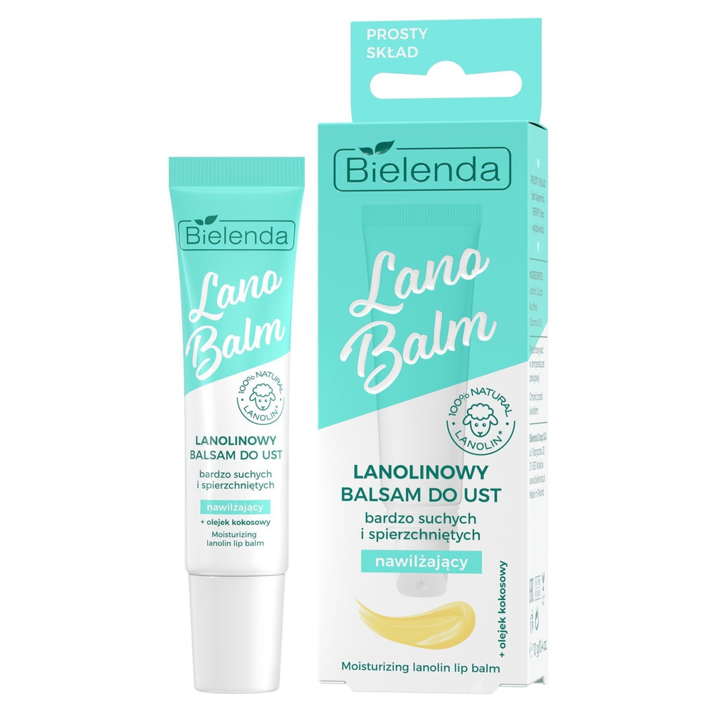 Bielenda Lano Balm Lanolinowy Nawilżający Balsam do Ust 10ml