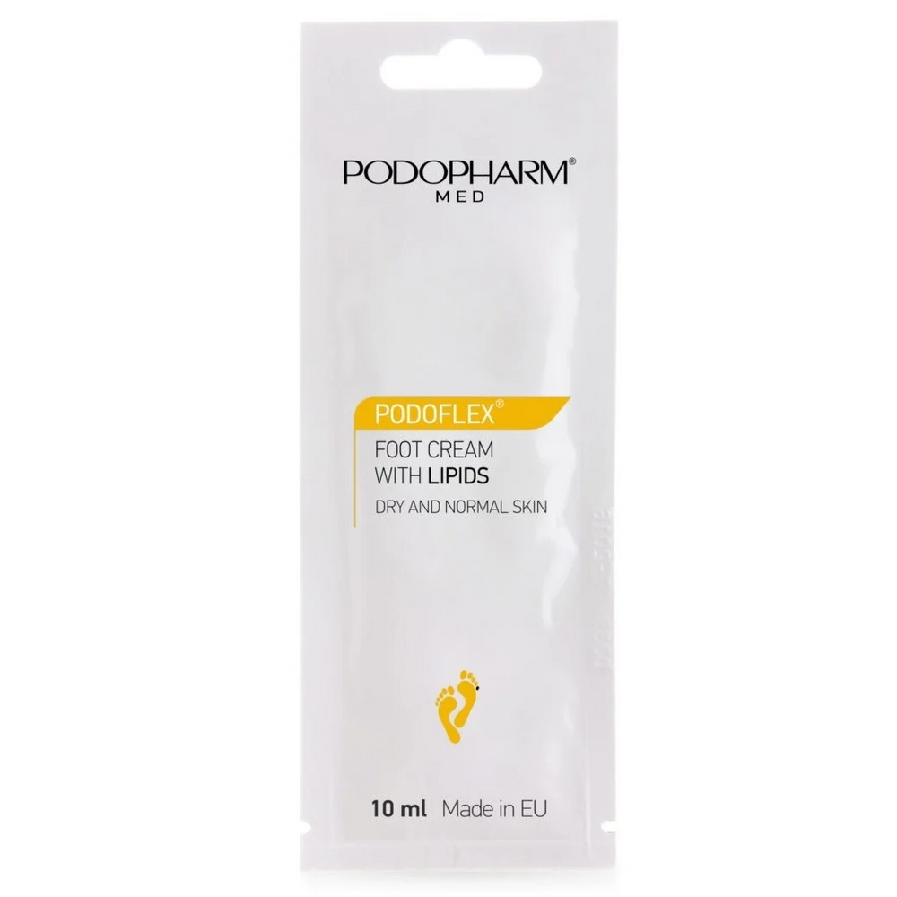Podopharm Med Podoflex Bogaty Krem Regeneracyjny do Stóp z Lipidami dla Skóry Suchej i Normalnej 10ml