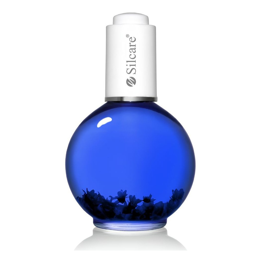 Silcare Garden of Colour Coconut Sea Blue Roll-On Nail & Cuticle Oil with Flowers 75g