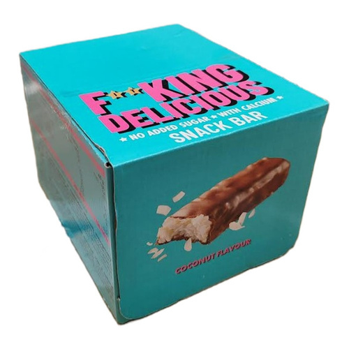 Allnutrition Fitking Delicious Snack Bar Kokosowy Niskowęglowodanowy Baton Białkowy 24x40g