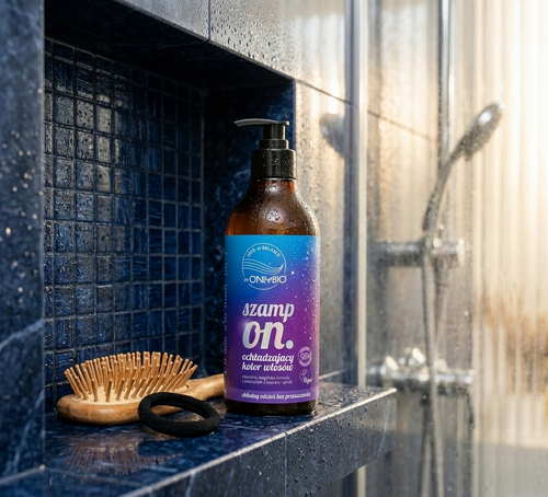 OnlyBio Hair in Balance Szampon Ochładzający Kolor Włosów Vegan 400ml