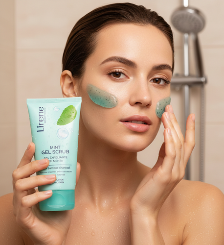 Lirene Miętowy Żel Peelingujący z Węglem z Bambusa 150ml