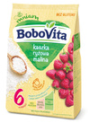 BoboVita Bezglutenowa Kaszka Ryżowa o Smaku Maliny po 6 Miesiącu 180g