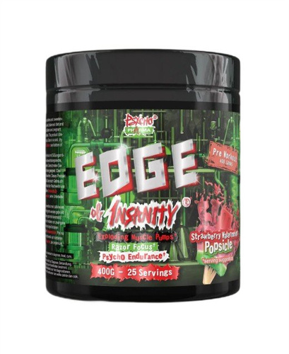 American Supps Psycho Pharma Edge of Insanity Przedtreningówka na Intensywną Energię i Skupienie Truskawka Arbuz 400g