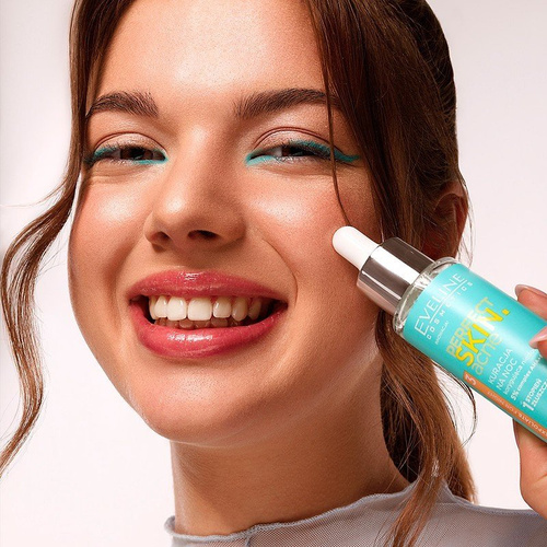 Eveline Perfect Skin Acne Night Treatment Correcting Imperfections 1 Level Exfoliation 5% Acid Complex 30ml Best Before 07.09.26