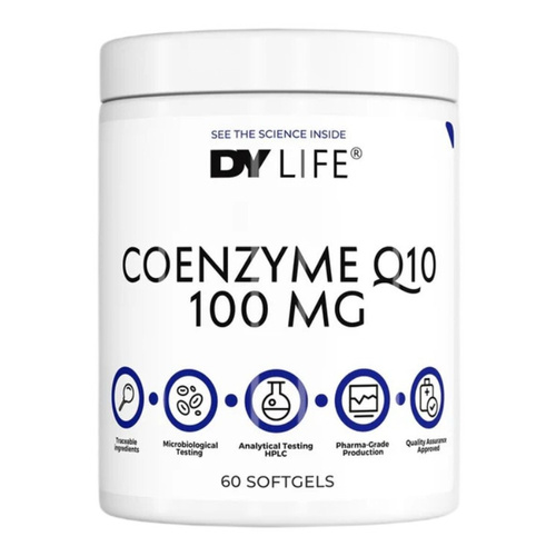 Dorian Yates DY LIFE Koenzym Q10, 100mg 60 Kapsułek Miękkich