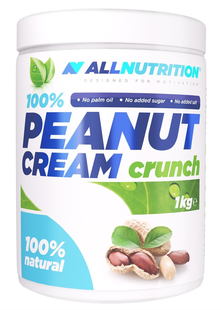Allnutrition 100% Peanut Cream Crunch Krem Orzechowy 1000g