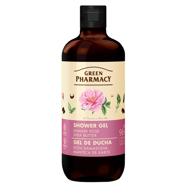 Green Pharmacy Shower Gel Damask Rose and Shea Butter 500ml