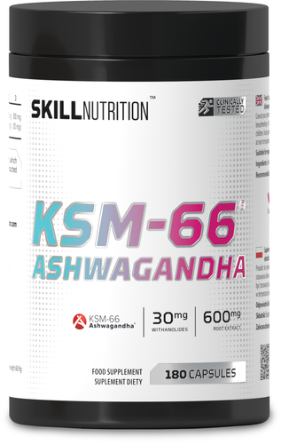 Skill Nutrition KSM-66 Ashwagandha for Stress and Fatigue 180 Vegan Caps