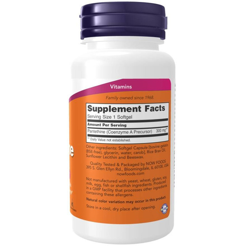 Now Foods Pantethine 300mg 60 Capsules