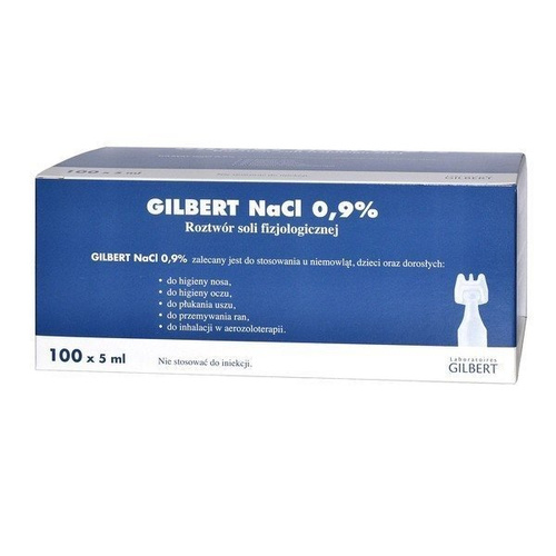 Gilbert NaCl 09% Saline solution 100x5ml