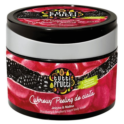 Tutti Frutti Jeżyna & Malina Cukrowy Peeling do Ciała 300g