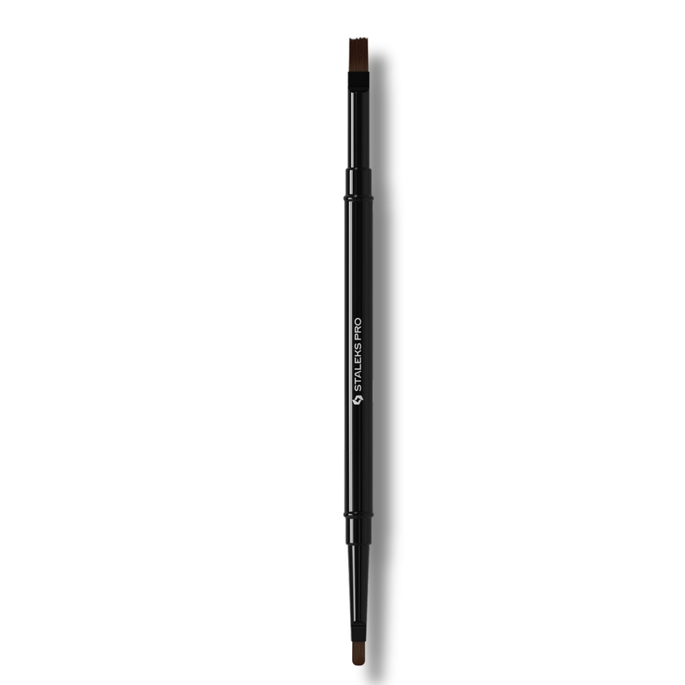 Staleks Pro Expert Double-Ended Gel Brush For Nail Modelling And Strengthening 7 mm / 10 mm