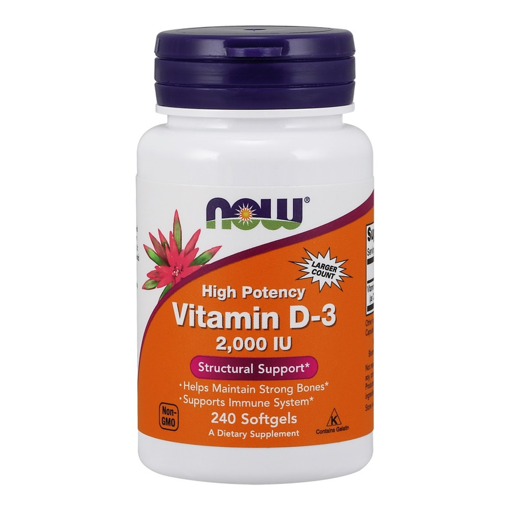 Now Foods Vitamin D-3 2000 IU 240 Softgels