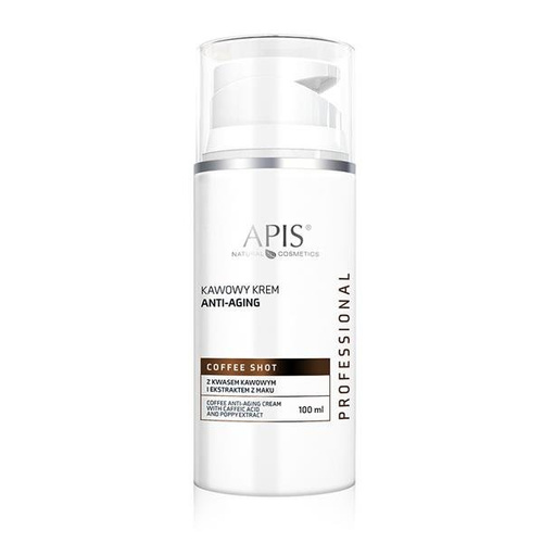 Apis Professional Coffee Shot Anti-Ageing Face Cream With Caffeic Acid and Poppy Extract 100ml Best Before 21.03.26