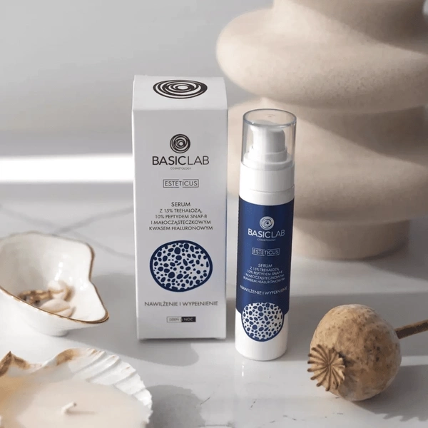 BasicLab Esteticus Nawilżające Serum Anti-Aging 15% Trehaloza 10% Snap-8 50ml