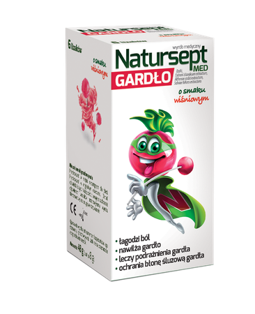 Natursept Med Throat Lollipops for Children Cherry Flavor 6 Pieces Best Before 31.10.26
