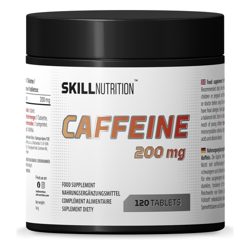 Skill Nutrition Caffeine 200mg for Energy and Focus 120 Tabs