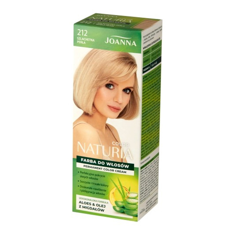 Joanna Naturia Trwały Kolor Włosów Farba Pielęgnacja Połysk Szlachetna Perła Nr 212 100ml