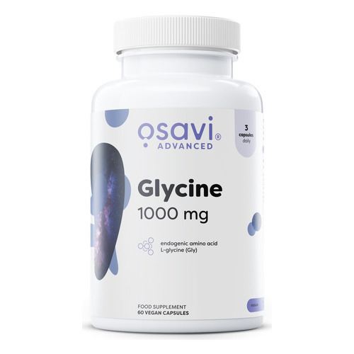 Osavi Glycine 1000mg Supplement in Vegan Capsules for Nervous System Support 60 Capsules