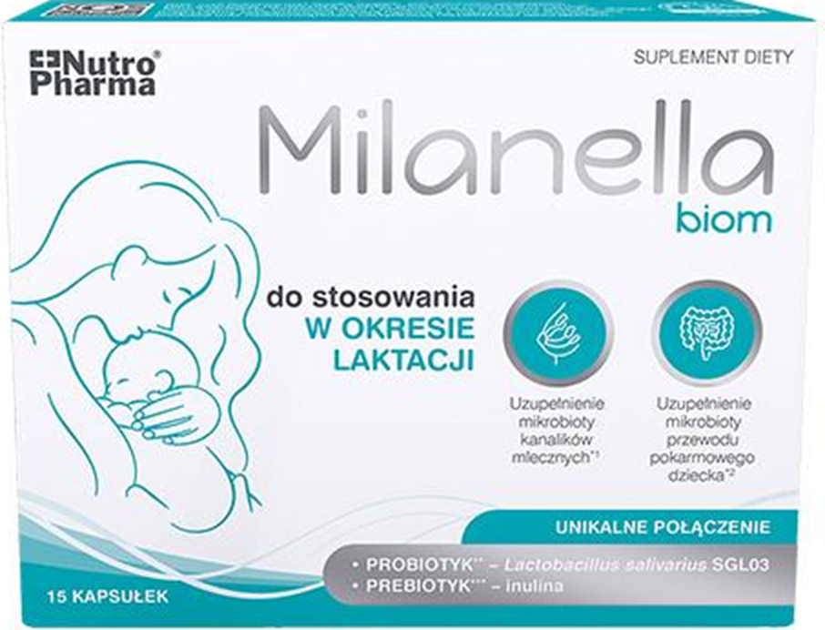 Milanella Biom for Use During Lactation 15 Capsules