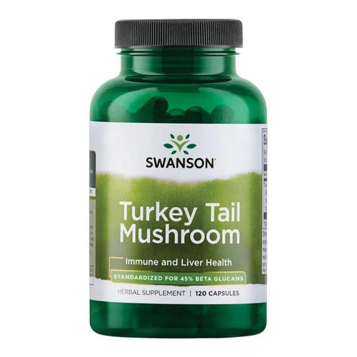 Swanson Turkey Tail Mushroom na Wsparcie Odporności 120 Kapsułek