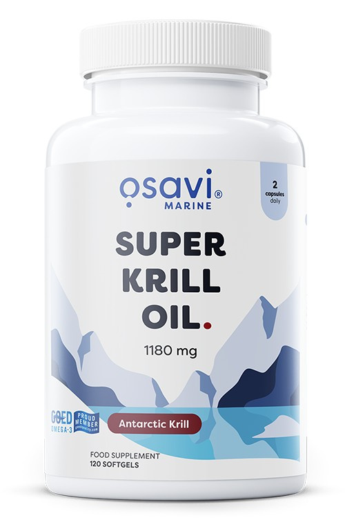 Osavi Super Olej z Kryla 1180mg na Serce i Wątrobę 120 Kapsułek