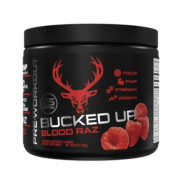 Bucked Up Bucked Up Pre-Workout, Blood Raz - 282g
