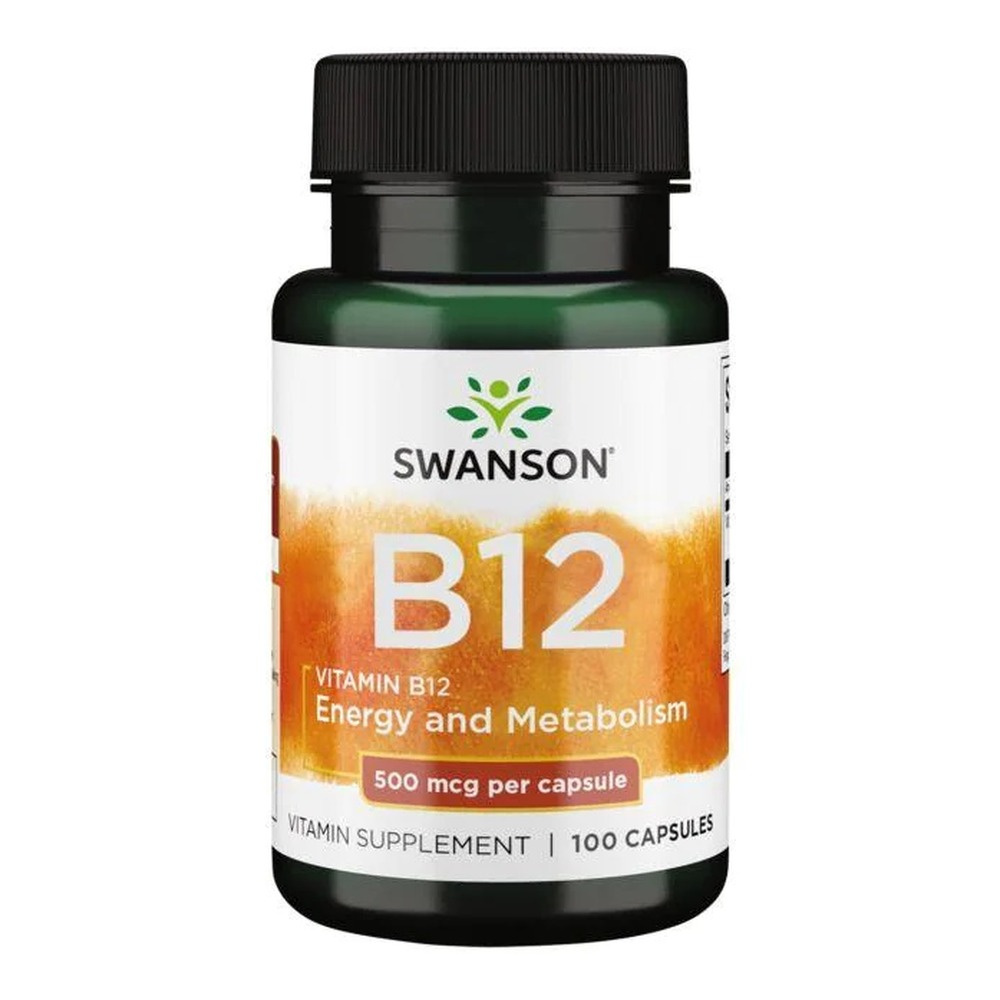 Swanson Vitamin B12 500mcg 100 Kapsułek
