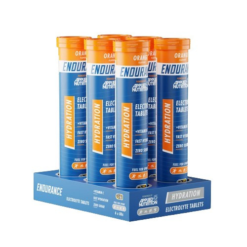 Applied Nutrition Endurance Hydration Elektrolity w Tabletkach Musujących o Smaku Pomarańczowym Na Nawodnienie 6 x 20 Tabletek