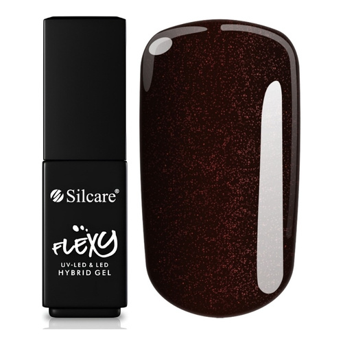 Silcare Flexy UV/LED Hybrid Nail Polish 201 Dark Cherry 4.5g
