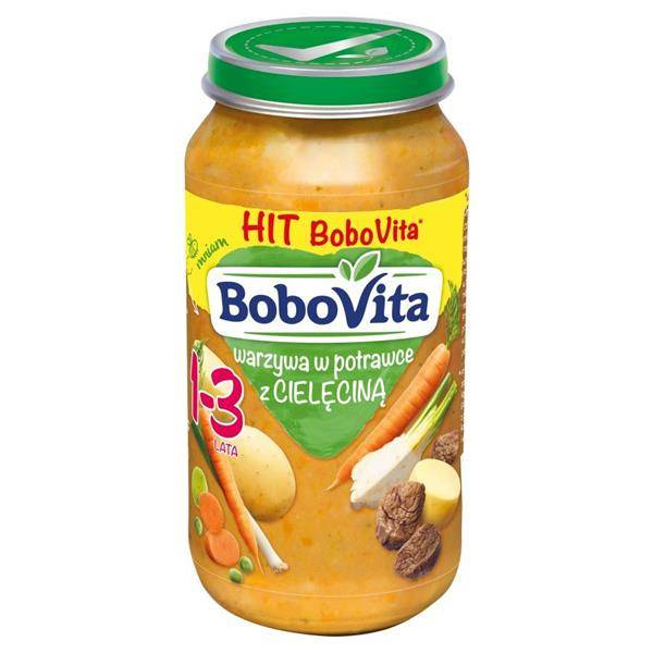 BoboVita Vegetables Potrawka with Veal for Children 1-3 Years 250g