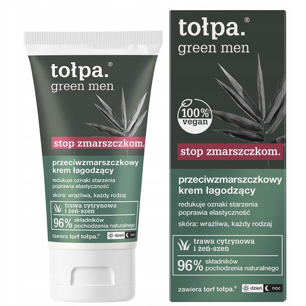 Tolpa Green Men Przeciwzmarszczkowy krem łagodzący 50ml
