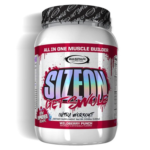 Gaspari Nutrition SizeOn Wild Berry Punch Intra-Workout Amino Acid and Creatine Formula For Muscle Recovery and Growth 1630g