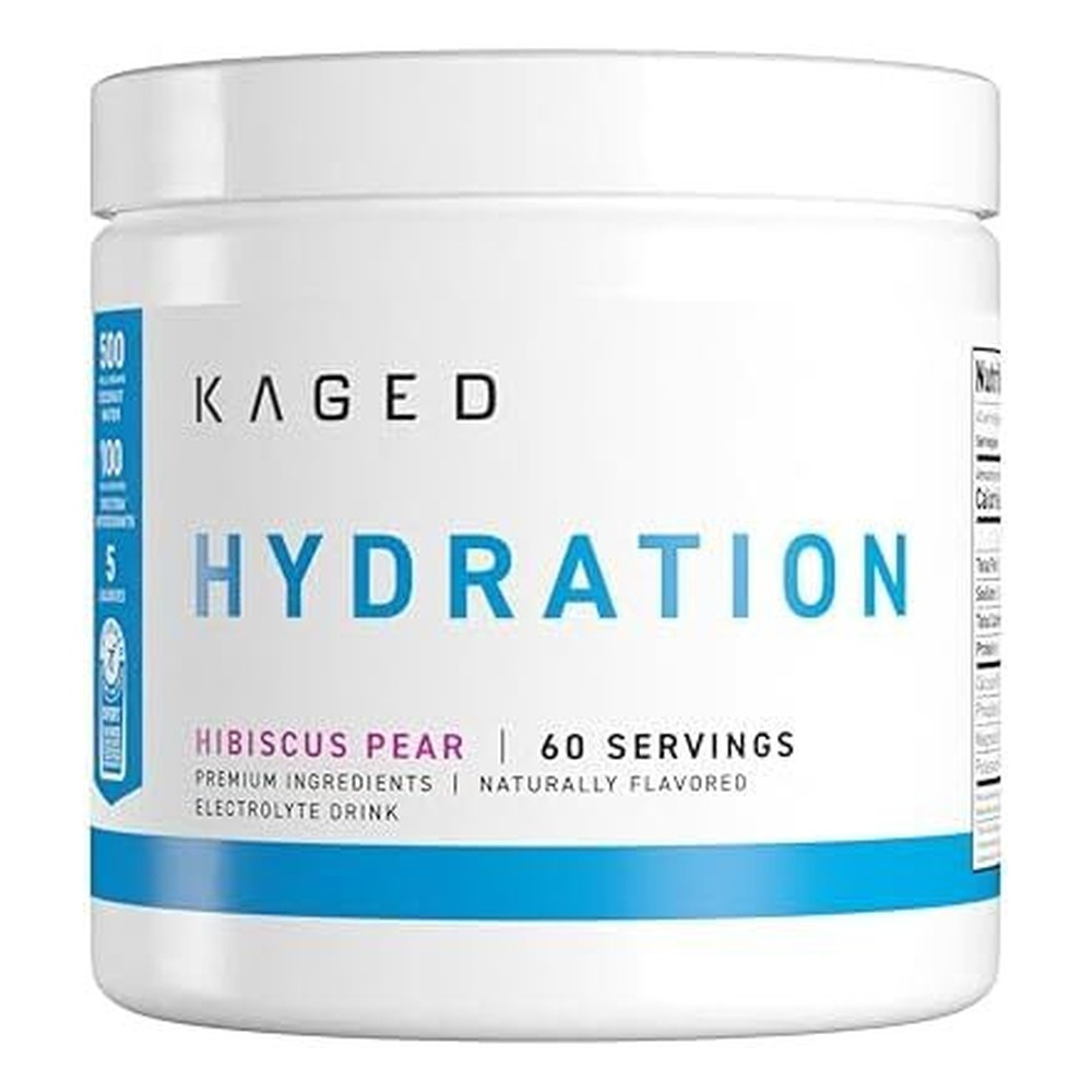 Kaged Muscle Hydration Electrolyte Powder for Hydration Hibiscus Pear 294g