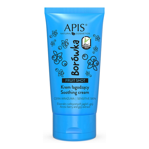 Apis Fruit Shot Blueberry Soothing Cream for Sensitive and Capillary Skin 50ml