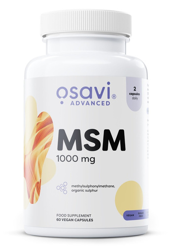 Osavi MSM 1000mg Organic Sulfur for Joints and Skin 60 Vcaps