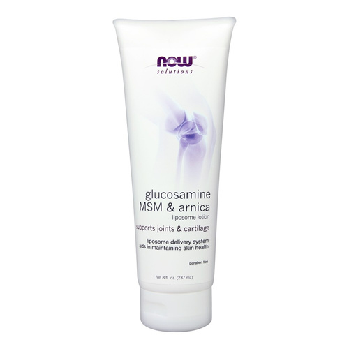 NOW Foods Glukozamina MSM i Arnika Balsam Liposomowy Na Okolice Stawów 237ml