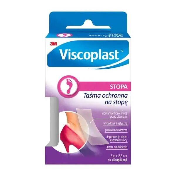 Viscoplast na Stopę Taśma Ochronna 5mx2,5cm 1 Sztuka