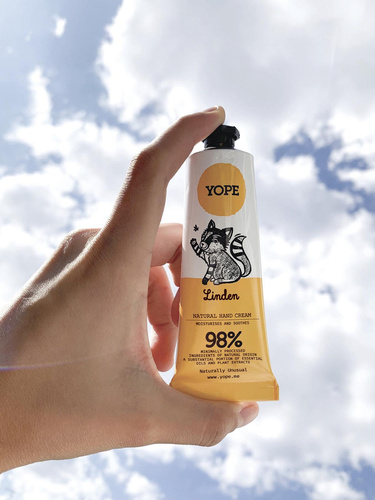 Yope Linden Flower Natural Moisturizing and Soothing Hand Cream for Dry Skin 50ml