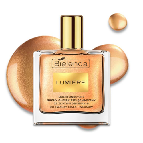 Bielenda Lumiere Wielofunkcyjny Suchy Olejek ze Złotymi Drobinkami 50ml