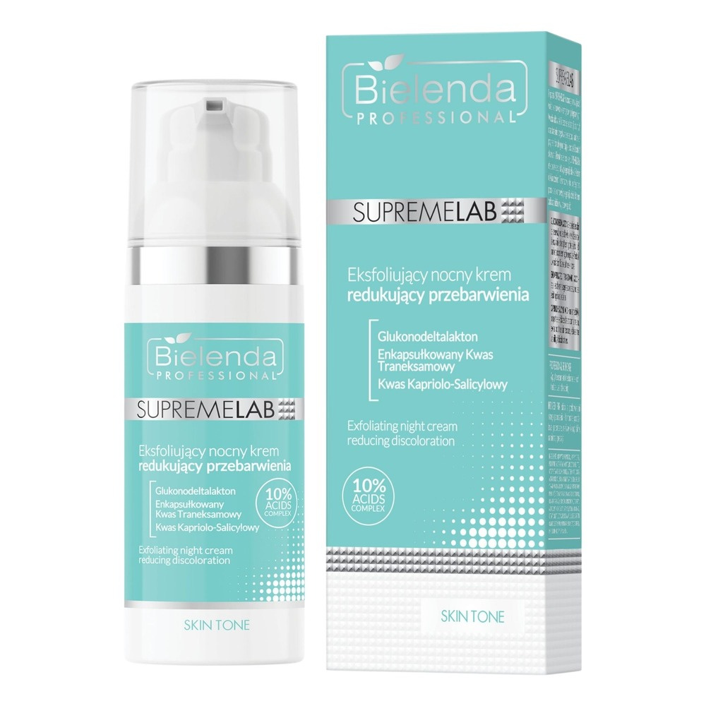 Bielenda Professional Supremelab Exfoliating Night Cream to Reduce Hyperpigmentation 50ml