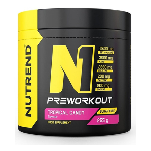 Nutrend N1 Pre-Workout Tropical Candy For Body Stimulation Before Activity 255g