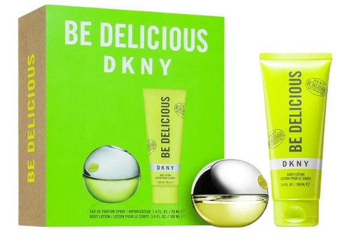 DKNY Be Delicious Gift Set 30ml EDP + 100ml Body Lotion Set for Women 1 Piece