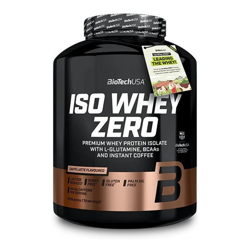 BioTechUSA Iso Whey Zero Izolat białka serwatkowego, Caffè Latte 1816g